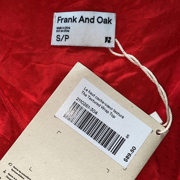 Textured Wrap Top - Picture 3 of 3